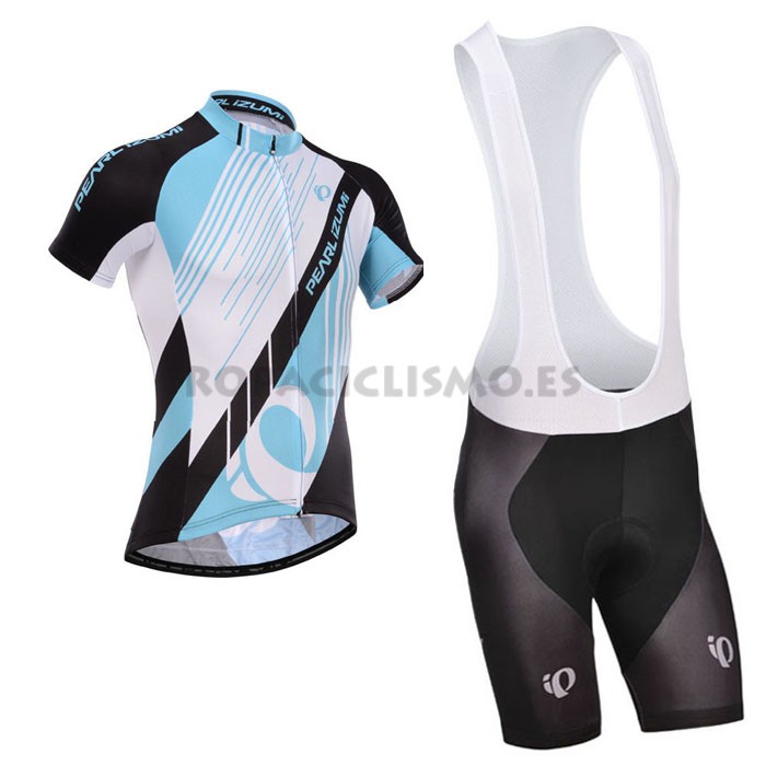 2014 Maillot pearl izumi mangas cortas tirantes azul